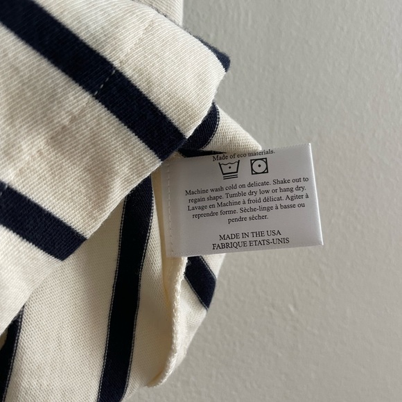 The Lady & The Sailor Striped Drawstring Mini Skirt - Picture 6 of 9